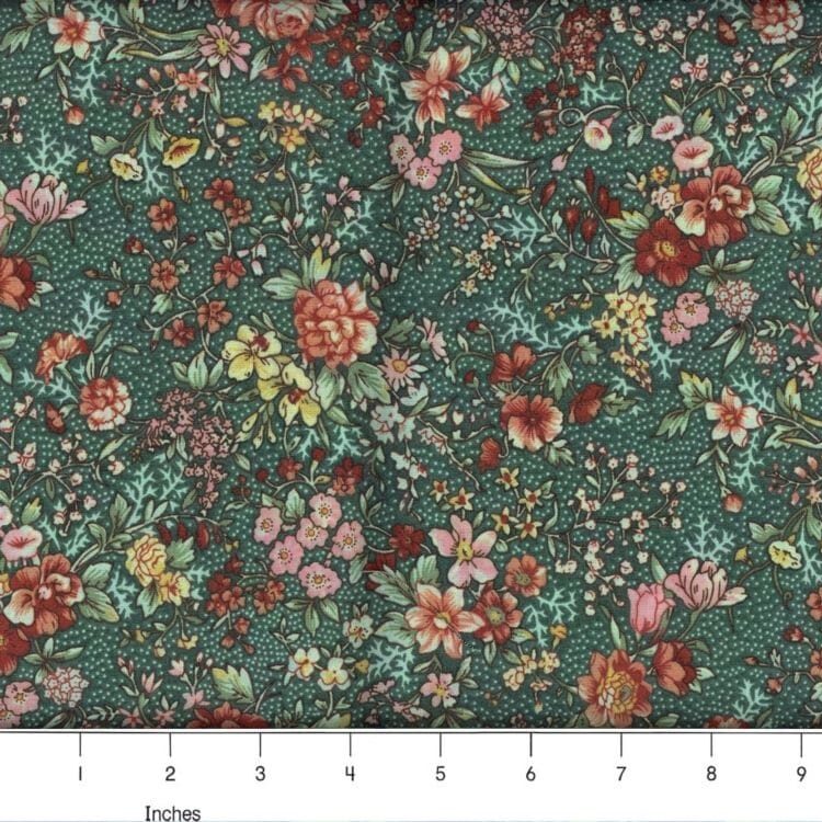45" MDG Country Floral- 09Green