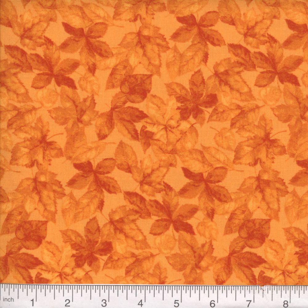 45" Harvest Leaves Tonal - Gold